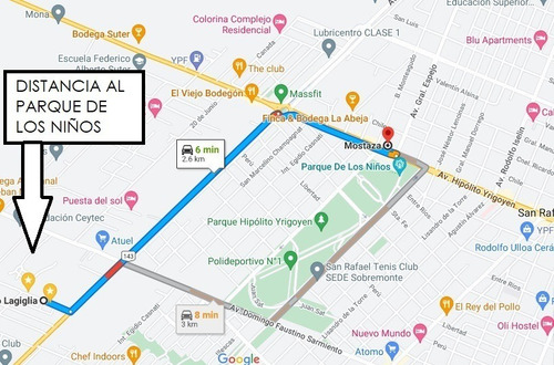 Imagen 10 de 12 de Departamento En San Rafael A Metros Del Paseo Deán Funes