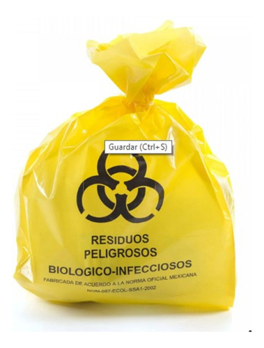 Bolsas Amarillas Para Desechos Biológicos 30 Kg 100 Und