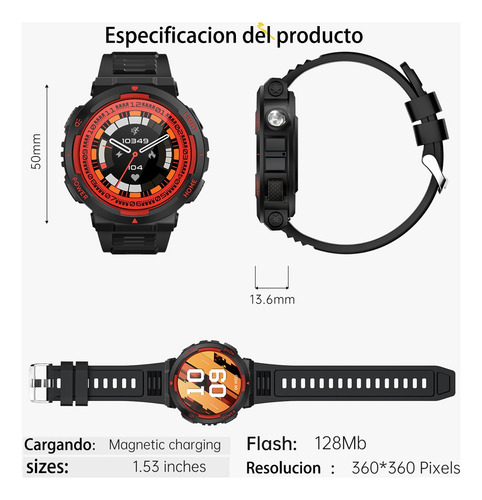 Relógio Inteligente Masculino Bluetooth Chamado 3atm Smart