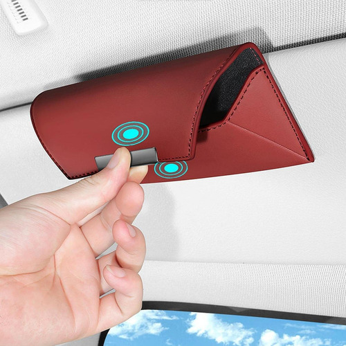 Soporte Para Gafas De Sol Para Visera De Coche, Suv, Rojo