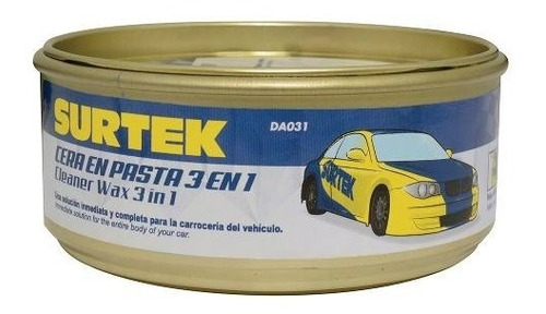 Cera En Pasta 3 En 1 (pule, Abrillanta, Encera) 340gr Surtek