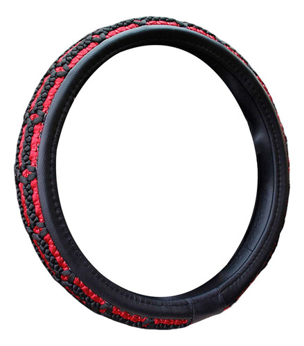 Ta Funda Para Volante De Coche De 15 Pulgadas, Ajuste Rojo