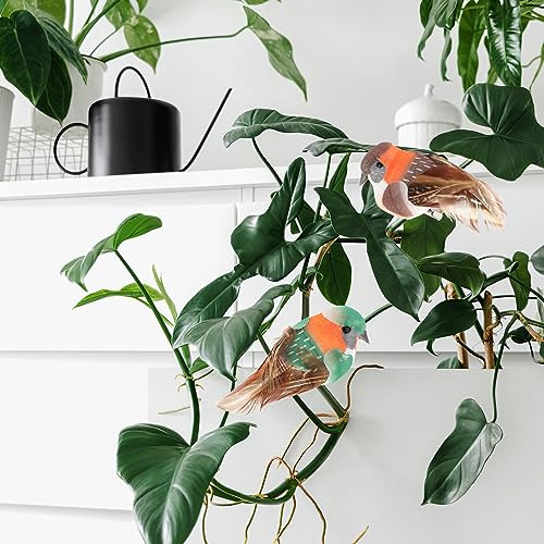 12 Colibríes Artificiales Con Clips Para Decoración Jardín