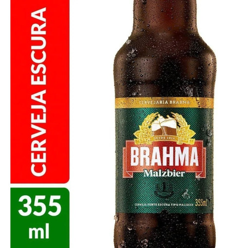 Cerveza Brahama Malzbier Long Neck 355ml Pack X 6 Un