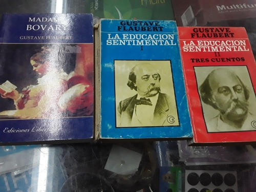 Gustave Flaubert Lote X 4 Libros Madame Bovary Educacion Sen