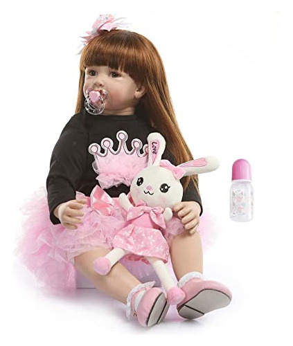 Zero Pam Reborn Baby Dolls Toddler Realistic Girl 24 Inch 60