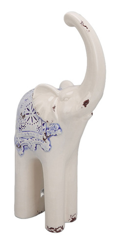 Escultura De Elefante De Porcelana, Decoración De Cerámica,