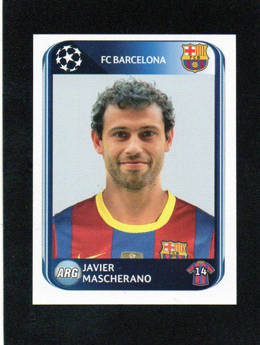 Champions League 2010/11. Figurita N° 218 Mascherano. Mira!!