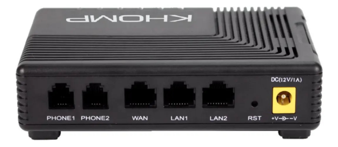 Khomp KAP 302 ATA 2 Portas FXS Integra Telefones Analógicos a VoIP