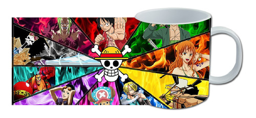 Taza, Tazon Mug, One Piece, Luffy, Anime Piratas Tripulacion