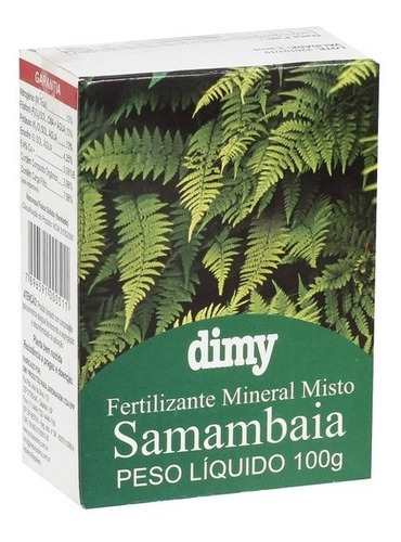 Fertilizante Mineral Para Samambaias Farelado 100g Dimy