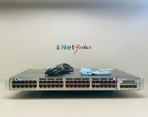 Switch Cisco 3750x Ws-c3750x-48p-l 3750x-48p Poe 4x 1g Fibra (Usado)