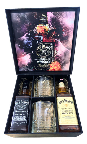 Kit Jack Daniel's Tennessee No7 375ml E Honey 375ml 2 Copos