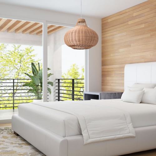 Imagen 9 de 12 de Lampara De Techo Vincent Bambu Këssa Muebles