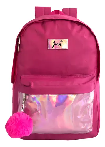 Mochila holografica rosa hotsell