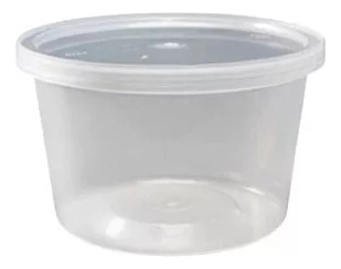 Tinas Plasticas Transparentes 1/2kg