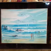 Comprar Cuadro Al Oleo Realizado Por Moyeton En Muy Buen Estado