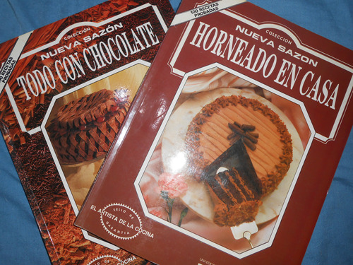 Lote 2 Recetarios  / Todo Con Chocolate - Horneado En Casa