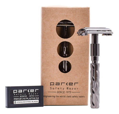 Parker 22r Mango Largo Gumental Abierta De Afeitar De S...