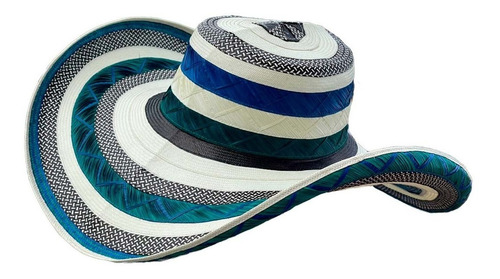 Sombrero Vueltiao 31 Fibras Rio Sinu Azul Sombvueltiao Fino