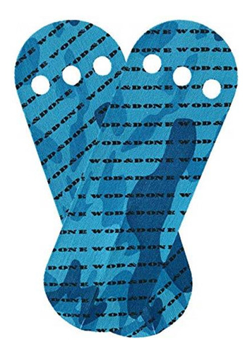 Wod And Done Grips And Hook Grip Bundle - Blue 10 Grips / 12
