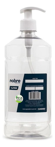 Frasco Com Válvula Pump P/ Sabonete / Alcool Em Gel 1l Nobre