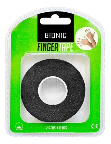 Imagen 1 de 2 de Venda Bionic Finger Tape Negro
