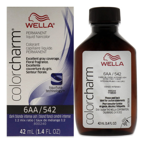 Tinte De Pelo Wella Color Charm Permanent 6aa Rubio Ceniza 4