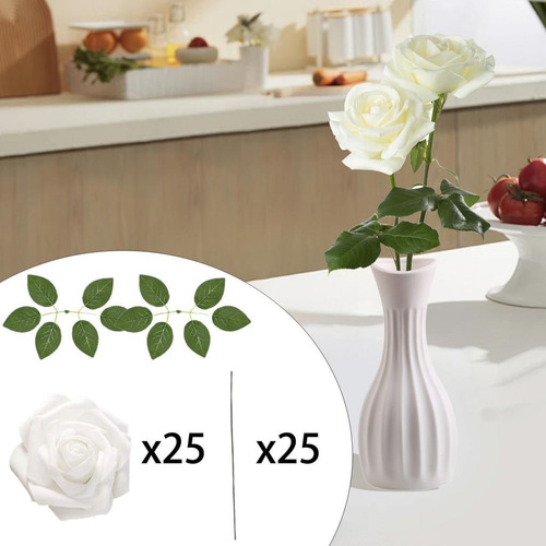 25pcs Flowers Artificial Roses Roses, Decoração De