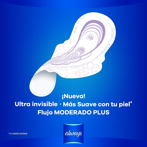 Toallas Femeninas Always Suave Ultrafinas Con Alas 10 Unid.