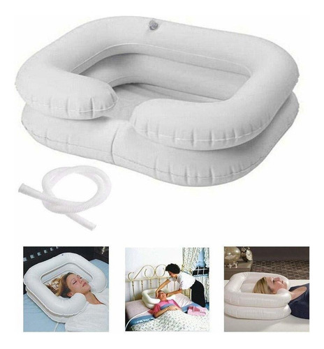 Lavabo Inflable Portátil For Champú Junto A La Cama