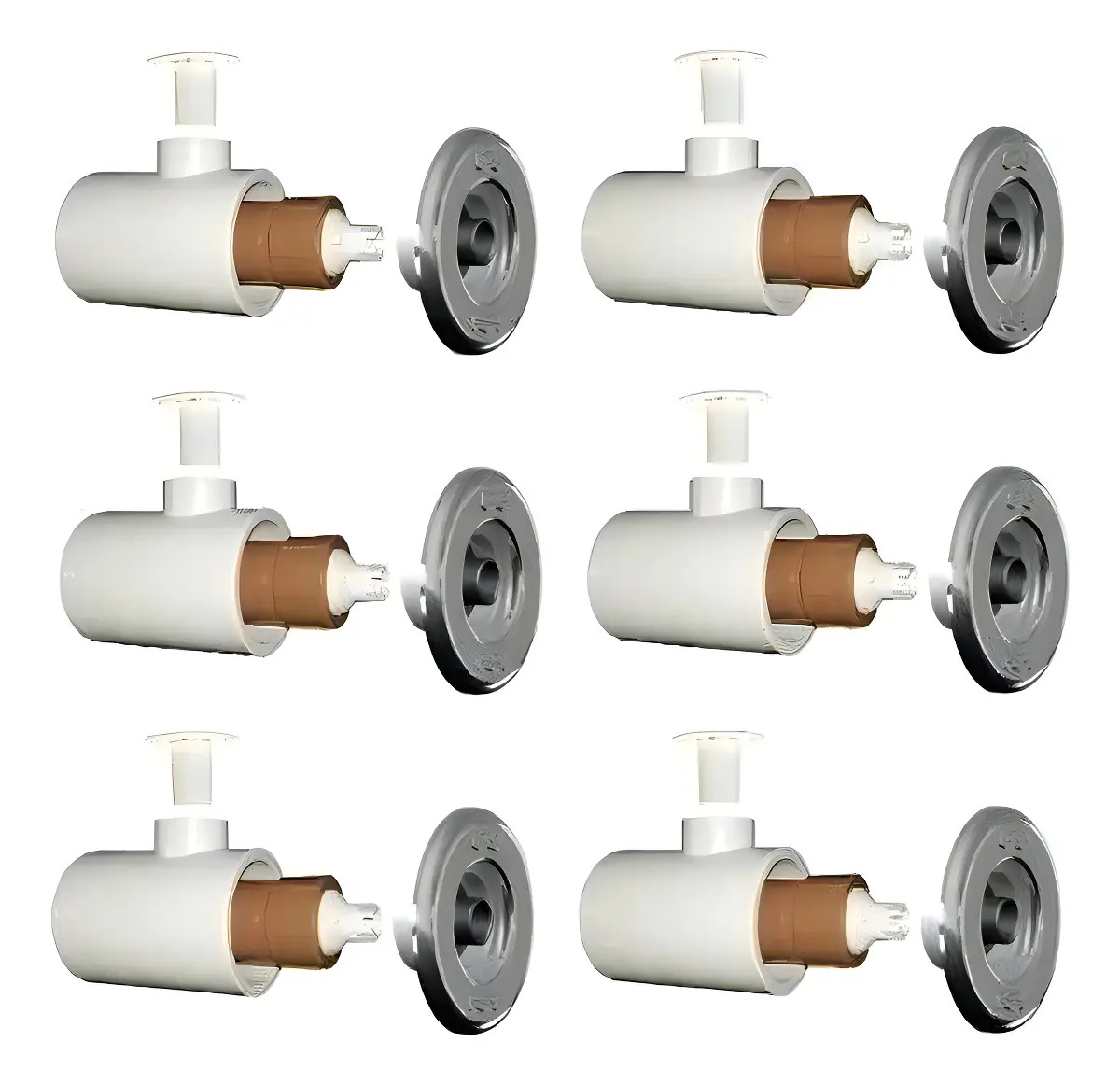Kit 6 Bicos De Hidromassagem Completos Pratic Sodramar Inox
