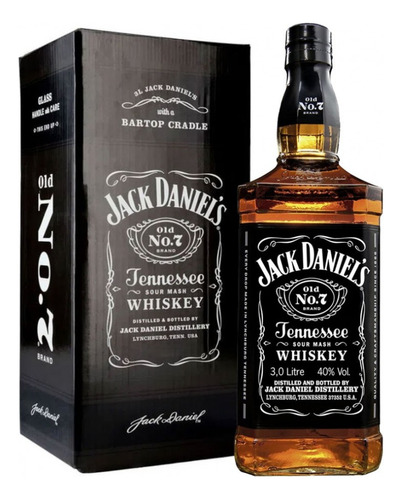 Jack Daniel's Bourbon Old No. 7 Estados Unidos garrafão 3 L