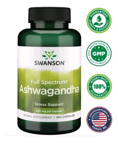 Swanson Ashwagandha 450 Mg 100 Capsulas