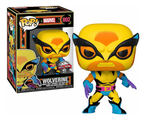 Funko Pop Blacklight Wolverine #802 Exclusive Black Light