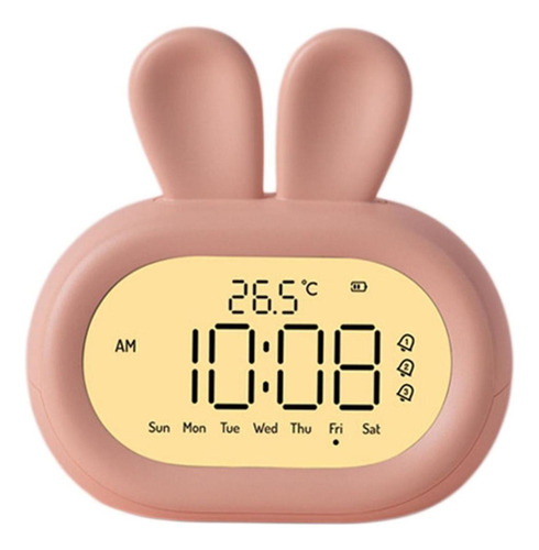 Reloj Despertador Digital Compatible Con Niños De Conejo,