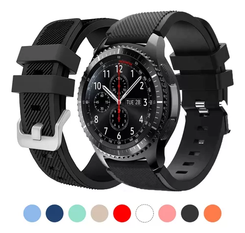 correa repuesto silicona para smartwatch 20 mm compatible con xiaomi amazfit  ticwatch huawei samsung y otros