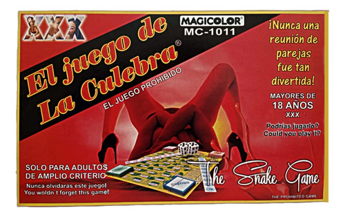 Juego De Mesa The Snake Game Juego Hot Para Novios Hot +18