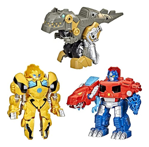 Transformers Primal Team-up 3-pack Con Optimus Prime, Bumble
