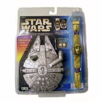 Star Wars - Reloj De Coleccion C3po + Estuche Del Millenium