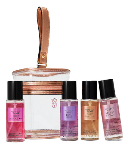 Victoria S Secret Set Con 4 Perfumes Bodys Plash 75ml C/u