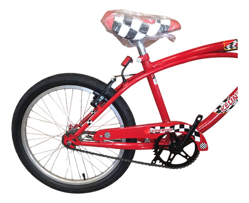 Bicicleta Playera Rodado 20 Frenos Rojo Rojo 14 "