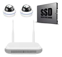Comprar Kit 2 Câmeras Cúpula Ip Sem Fio Fullhd + Nvr 8ch  +ssd 512gb