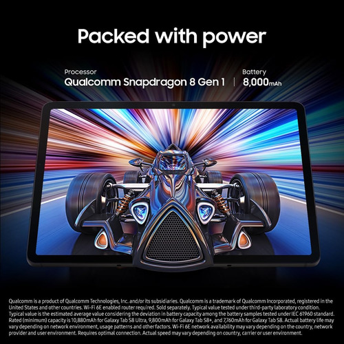 Samsung Galaxy Tab S8 11 256gb Wifi 6e Android Tablet, L...