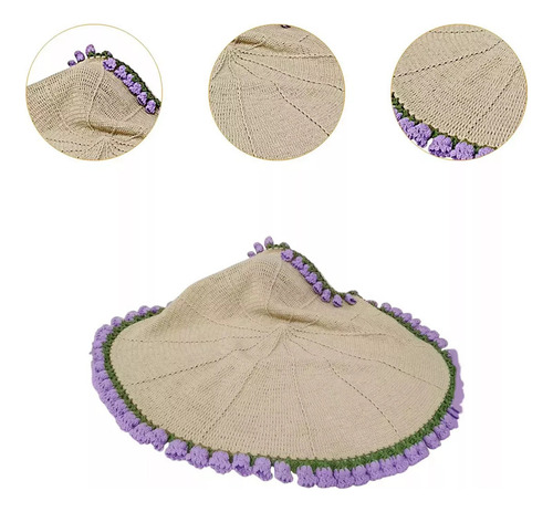 A Diykit De Crochet For Manta Con Ramo De Rosas 100 X 100 Cm