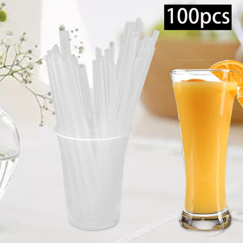 100x Pajitas De Jugo, Pajitas Para Batidos, Suministros