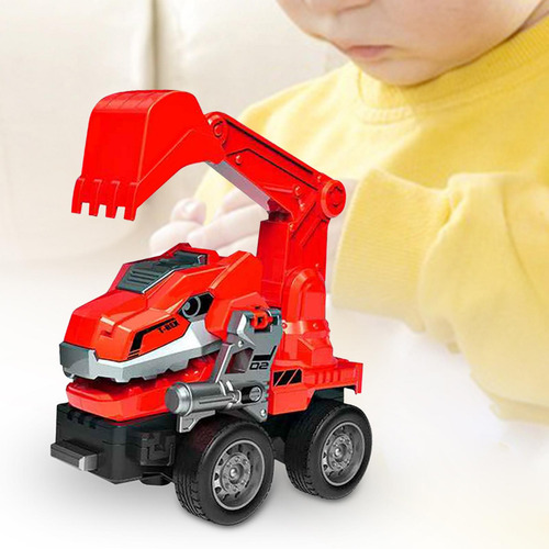 Juguetes Transformadores, Coches, Camiones Excavadora Roja