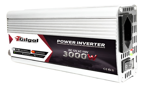 Inversor Senoidal Conversor 3000w 12 P/ 110v - 3.000 Watts