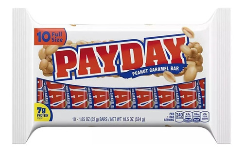 Payday Peanut Caramel Bar Paquete Con 10 Piezas