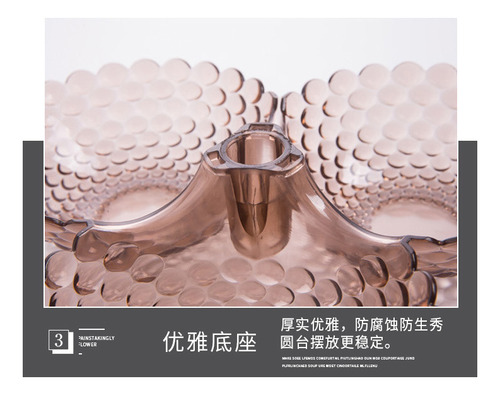 Elegante Soporte Transparente Para Cestas De Frutas De Gran